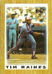 1987 Topps Mini Leaders Baseball Cards 017      Tim Raines